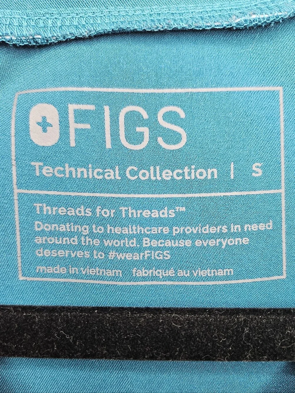 Figs Tela Top Pacific Blue Scrub Top Womens Technical Collection